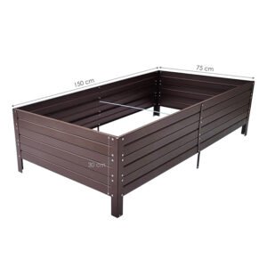 Cinkuota dažyta ruda pakelta lysvė (RAL8017)